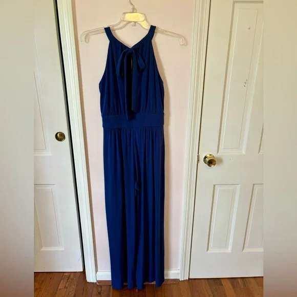 Cobalt blue wide-legged Vince Camuto jumpsuit size small - Picture 3 of 7